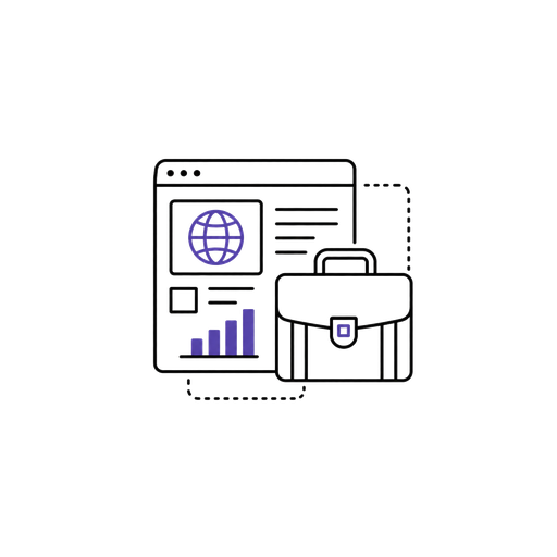 Professional business website icon