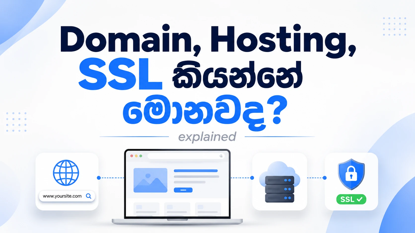Domain, Hosting, SSL කියන්නේ මොනවද? thumbnail